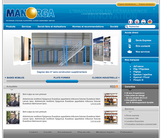 Manorga Website